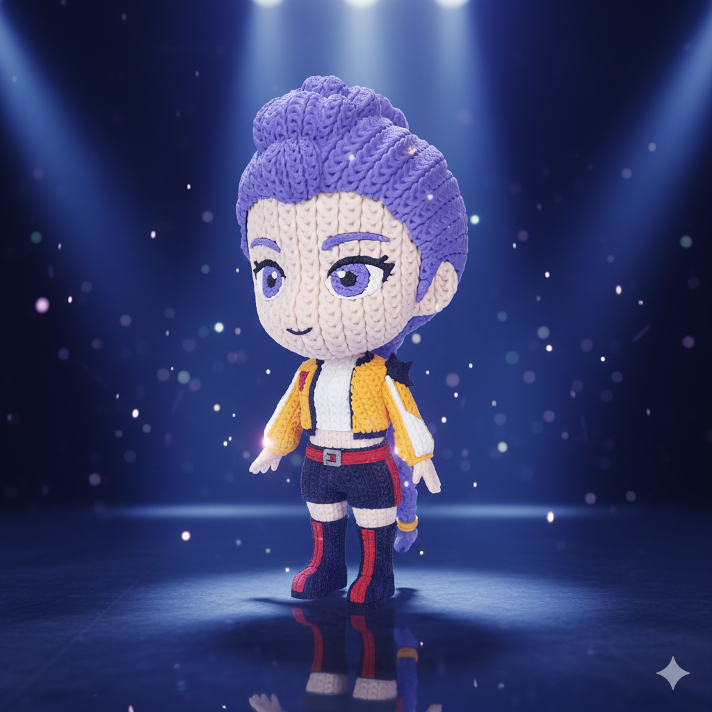 Knitted Style Rumi Figure