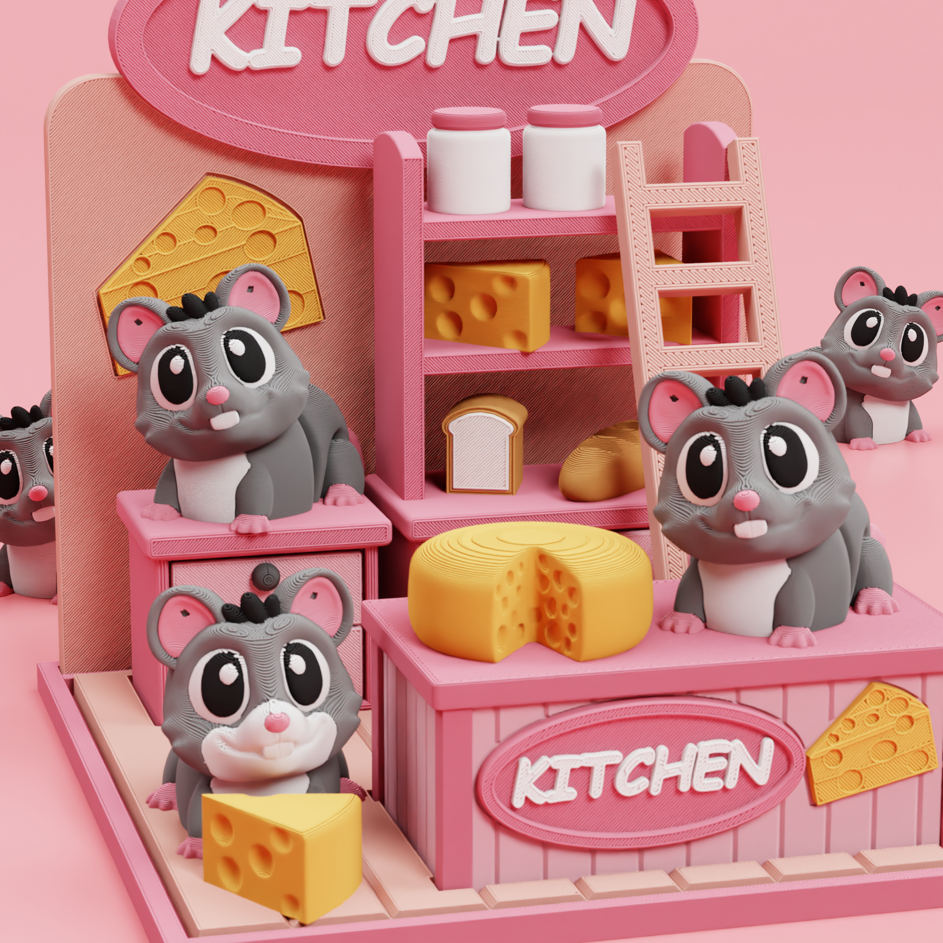 MOUSE KITCHEN PLAYSET