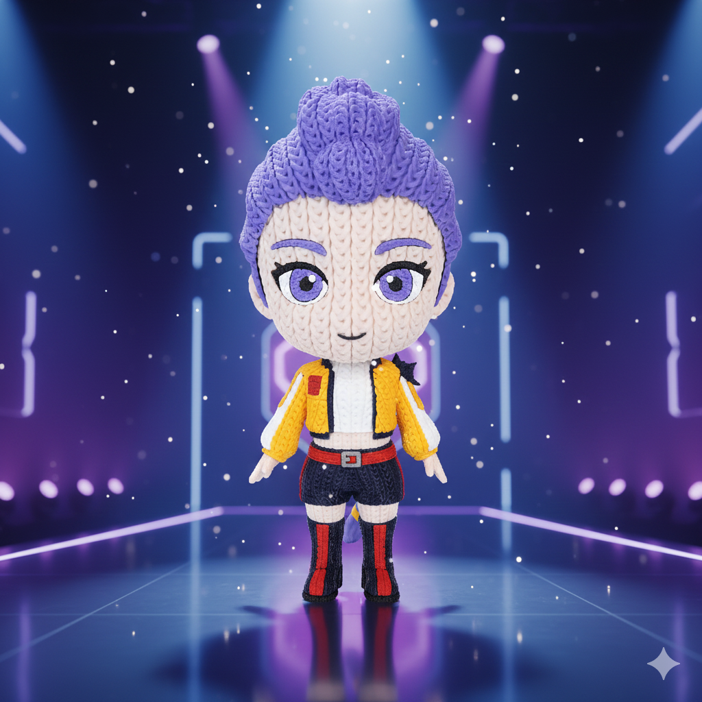Knitted Style Rumi Figure